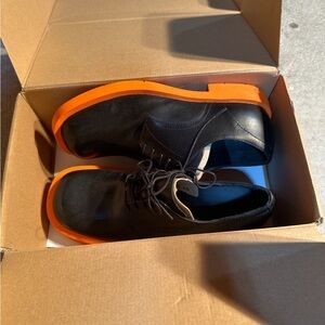 Camper Black and Orange Men's Oxfords